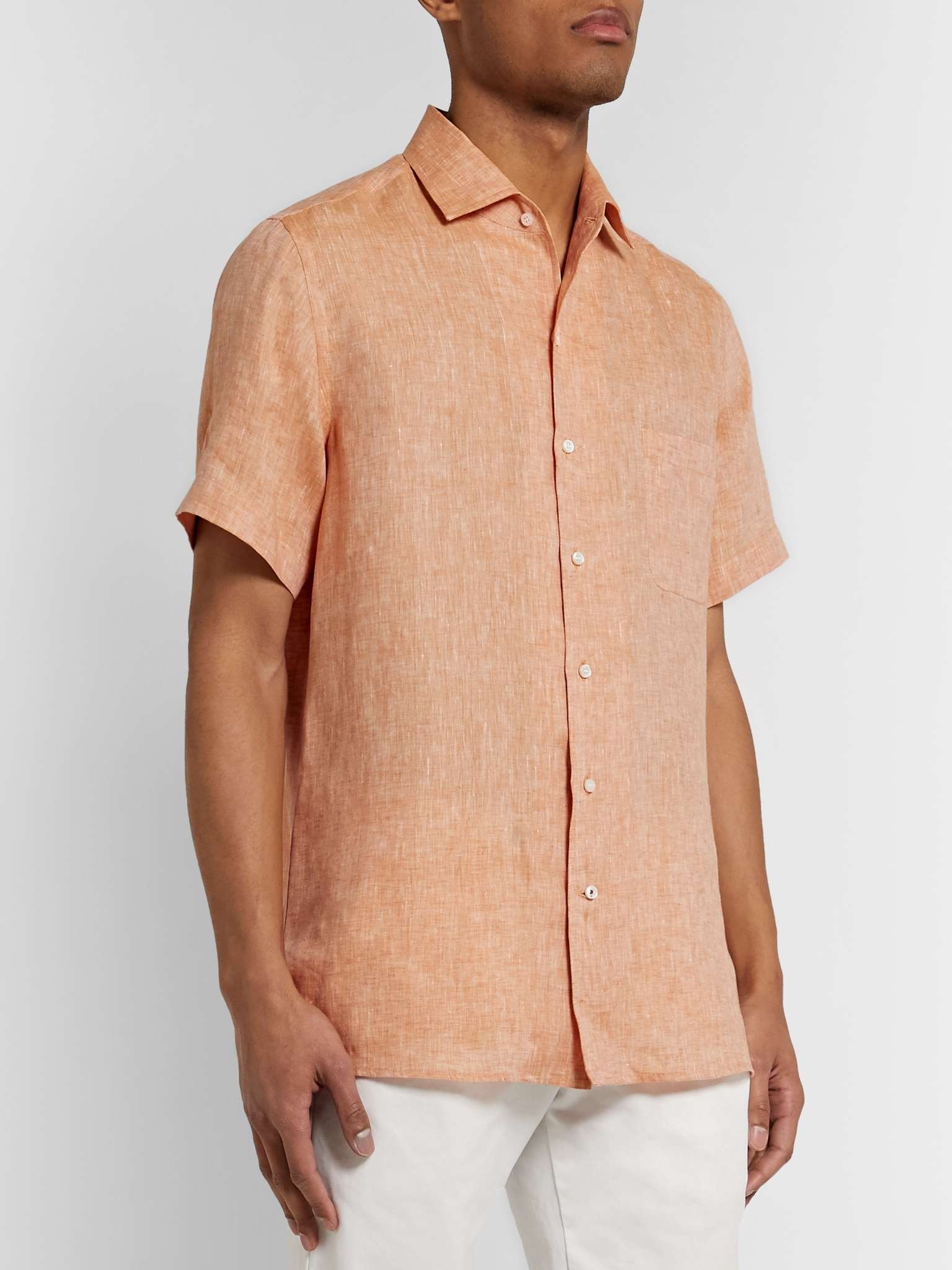 Mélange Slub Linen Shirt - 4