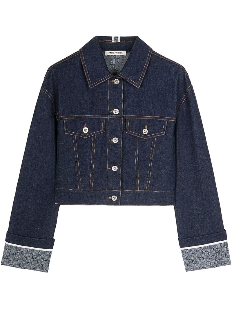 Contrast denim jacket 1