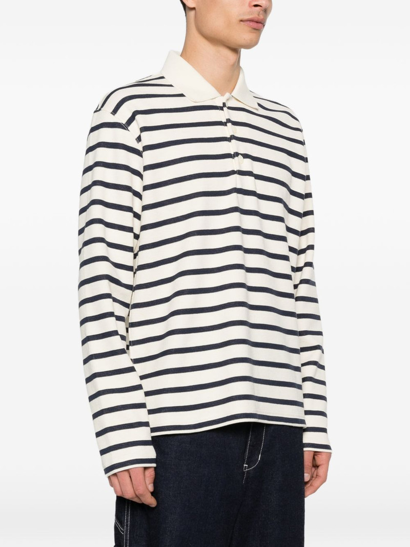 Junya Watanabe MAN striped long-sleeve polo shirt outlook