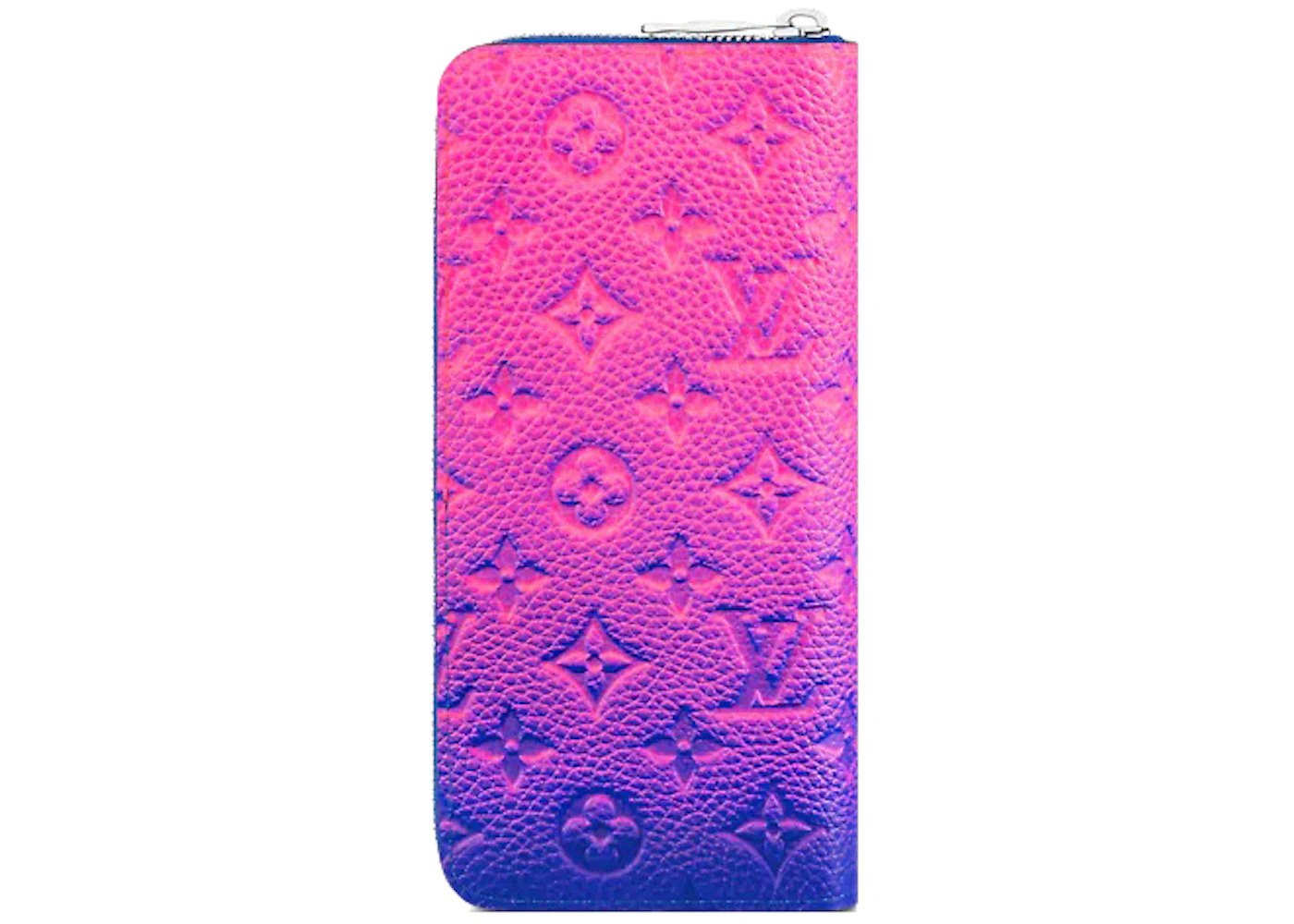 Louis Vuitton Zipper Wallet Vertical Taurillon Illusion Blue/Pink - 2