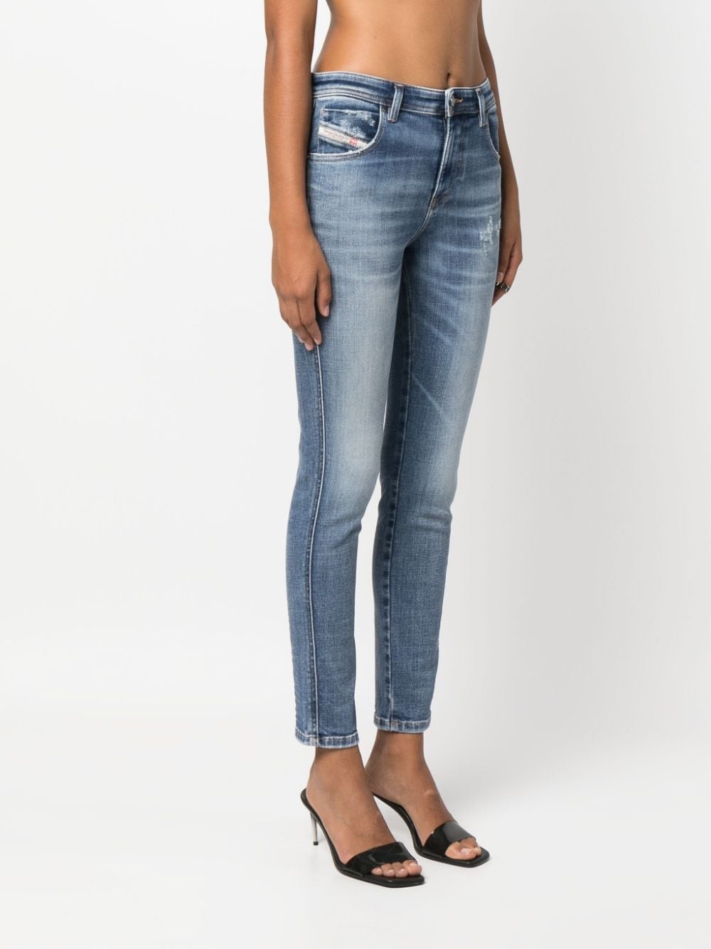 distressed skinny jeans - 3