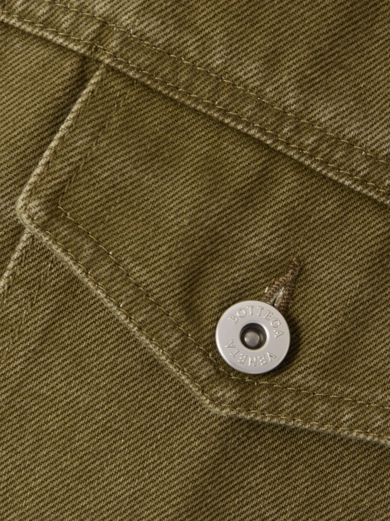 Denim jacket Army green - 5