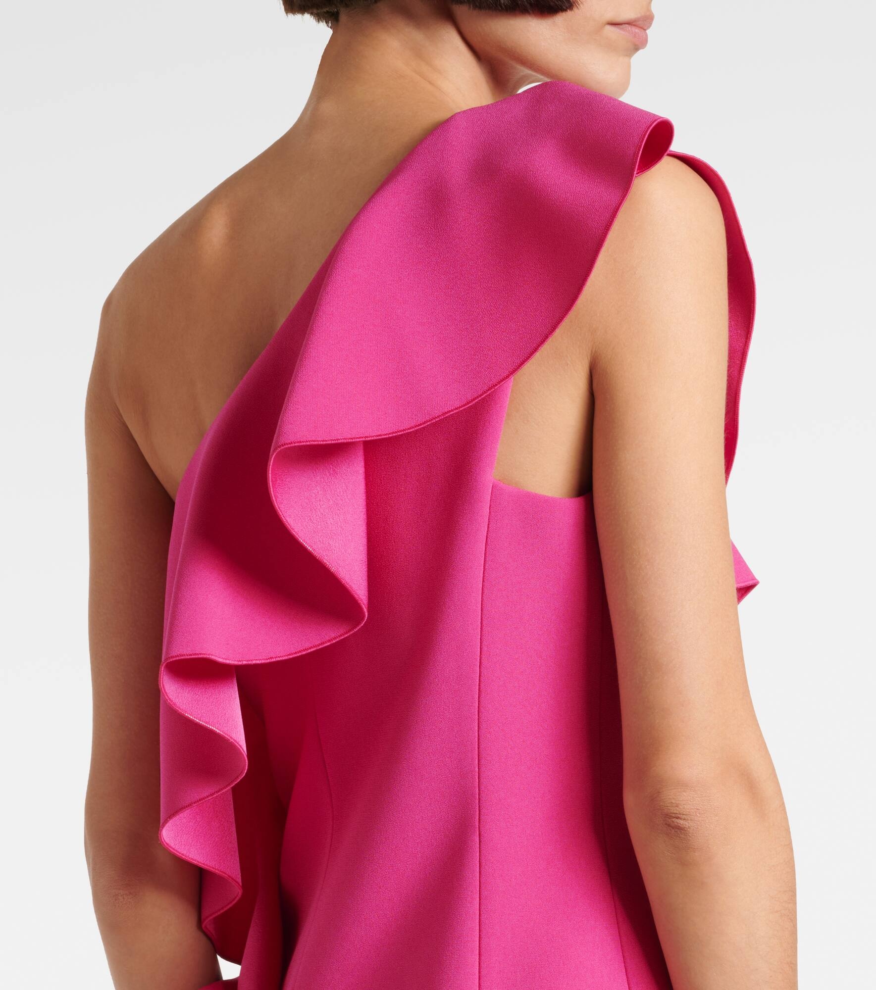Giacomo ruffled sable minidress - 6