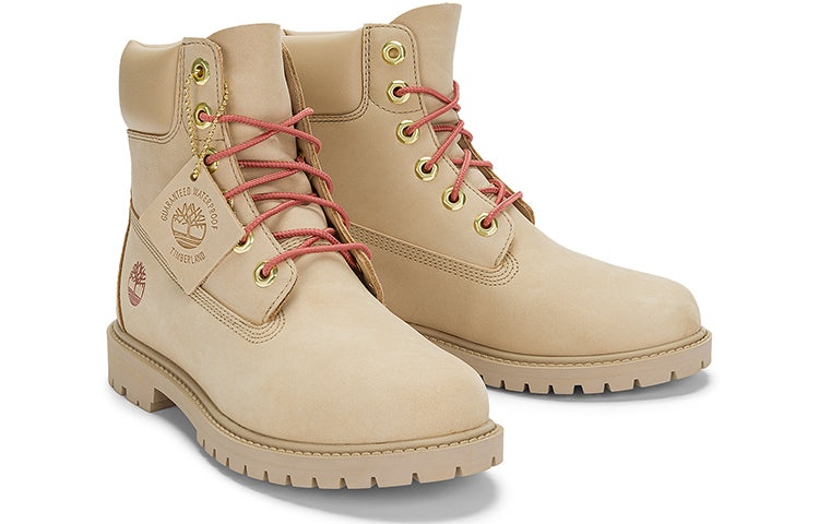 (WMNS) Timberland Premium Waterproof Boots 'Beige Nubuck' A5NY9W - 4