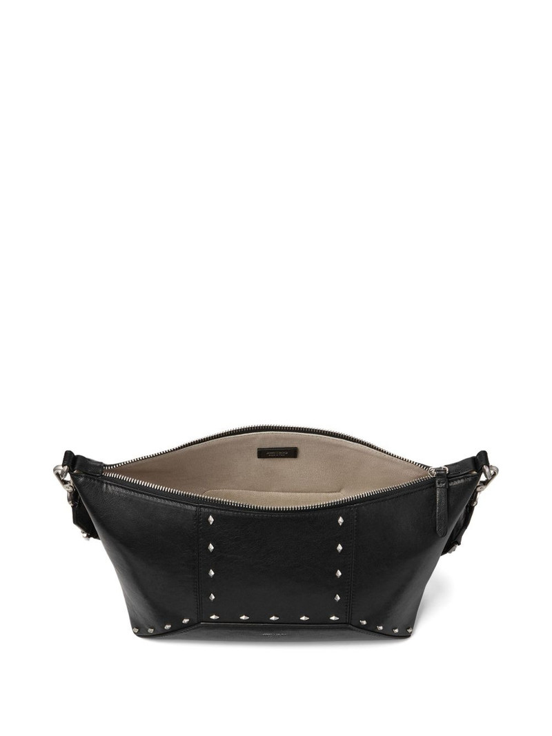 diamond-studded zip shoulder bag 3