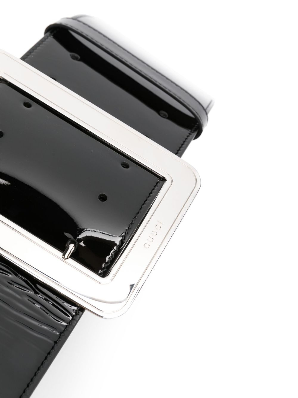 wide patent-leather belt - 2