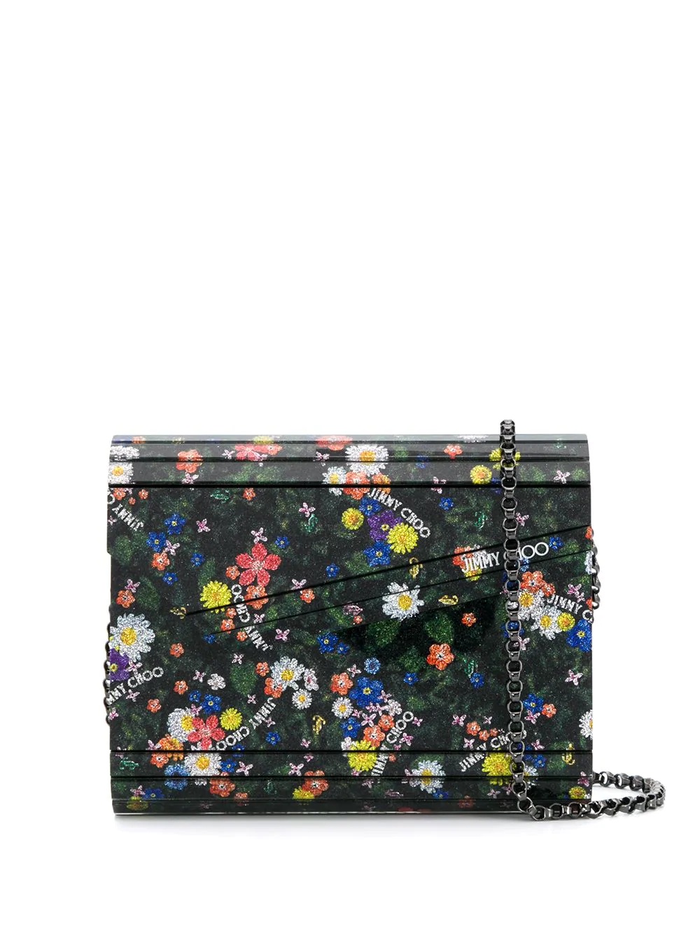 Candy floral-print clutch bag - 1