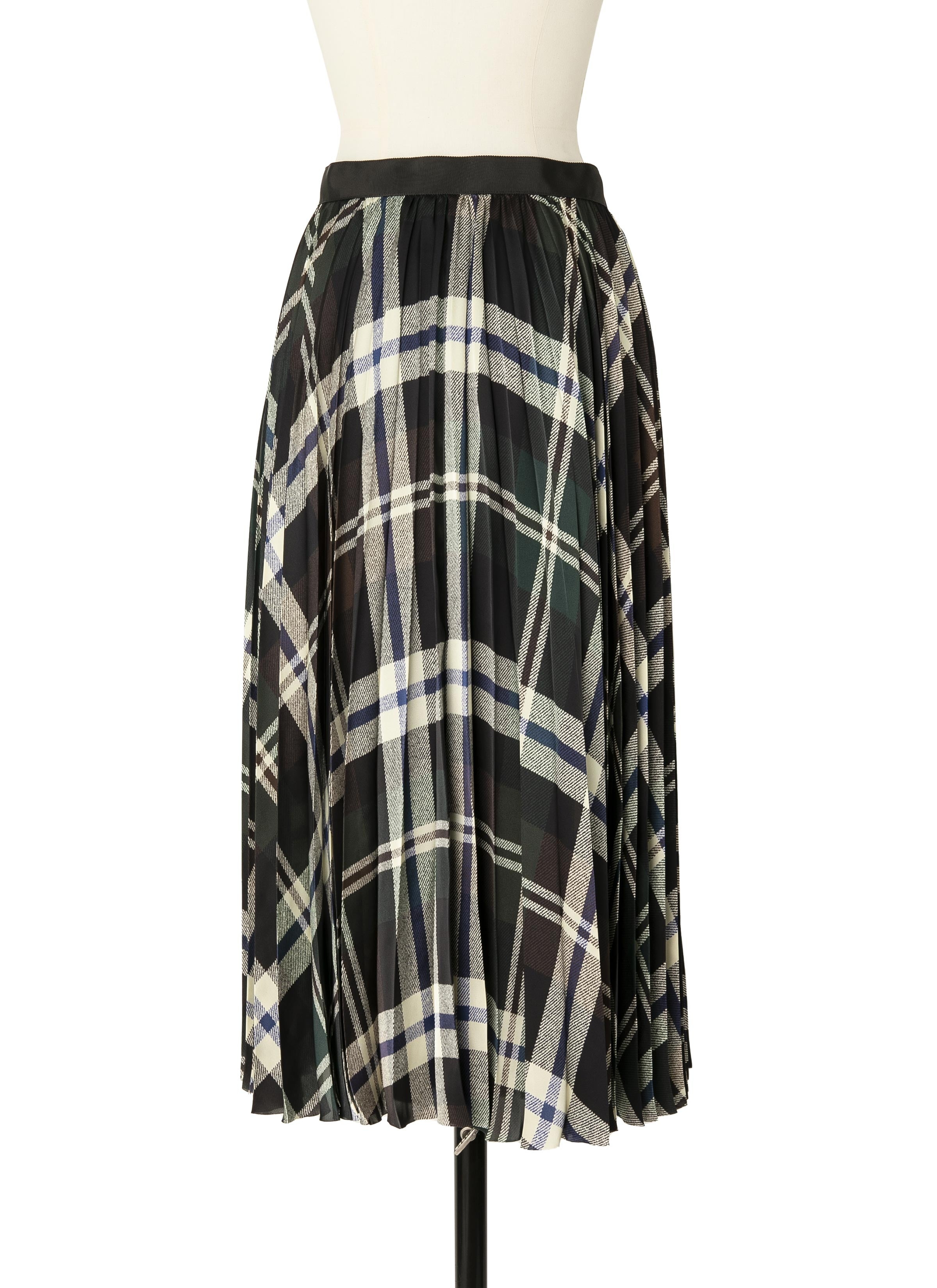 Plaid Print Skirt - 3