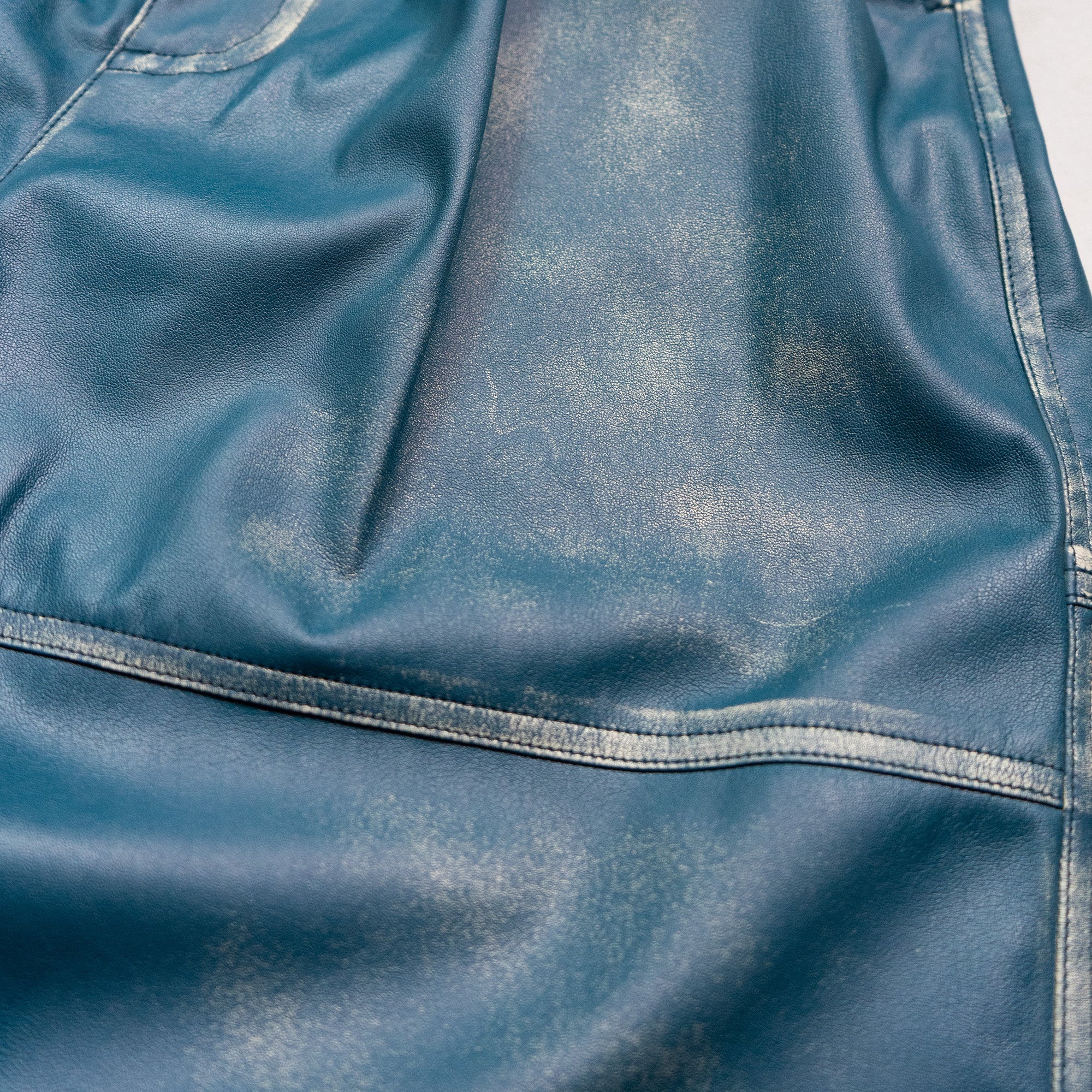 SYNTHETIC LEATHER SHORTS - 5