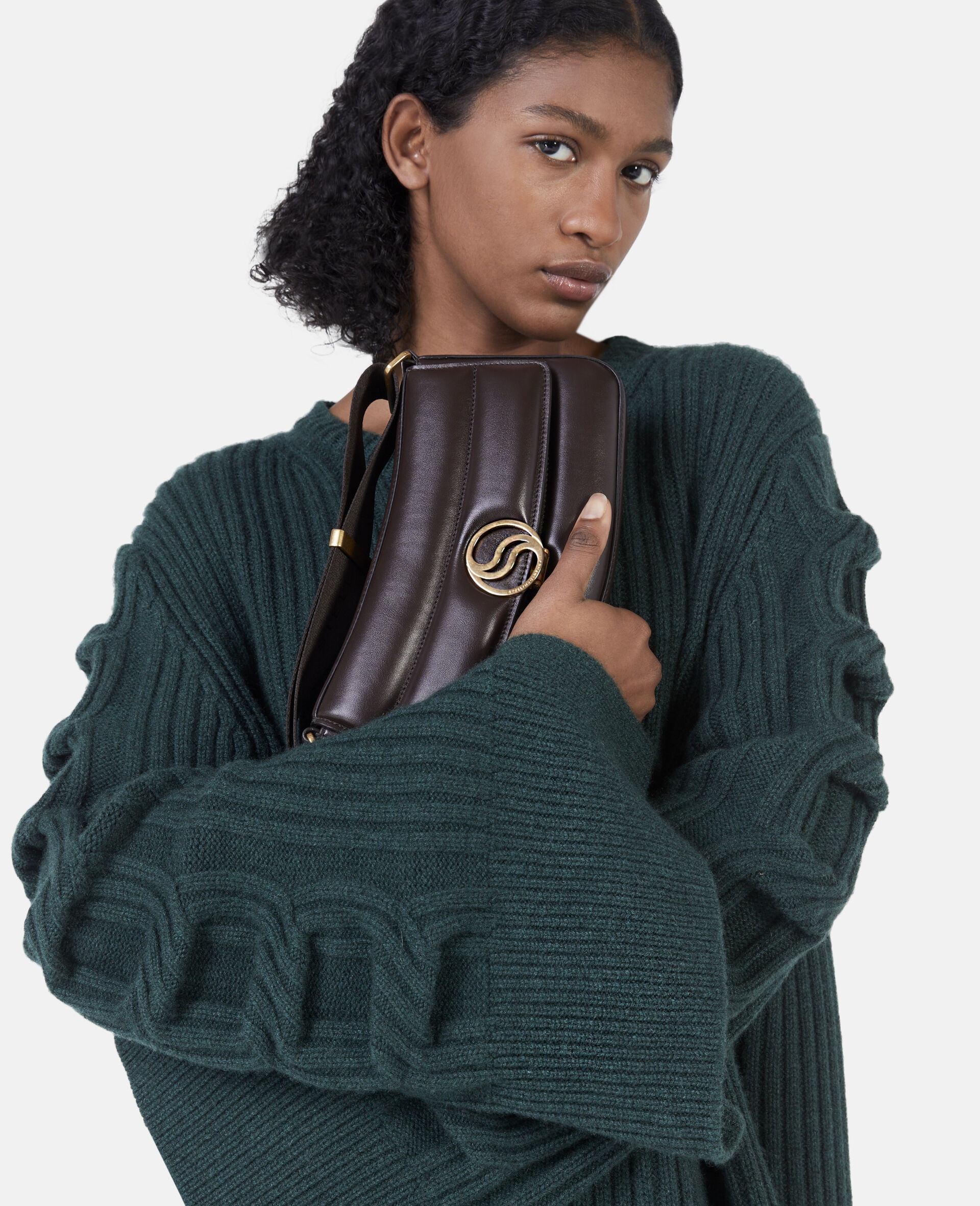 Regenerated Cashmere Chain Cable Knit Jumper Dress - 3