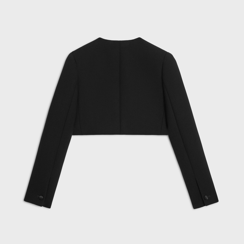 CELINE bolero jacket IN double wool crepe outlook