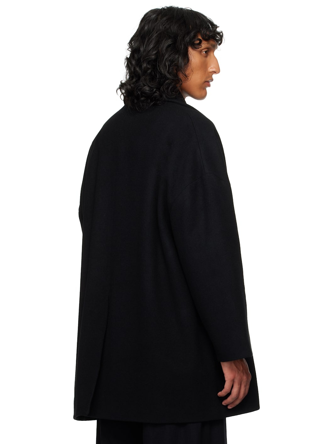 Black 'The Logger' Peacoat - 3