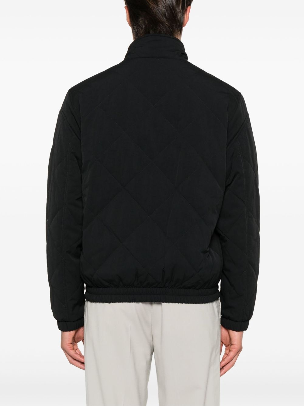 logo-tag water-repellent jacket - 4