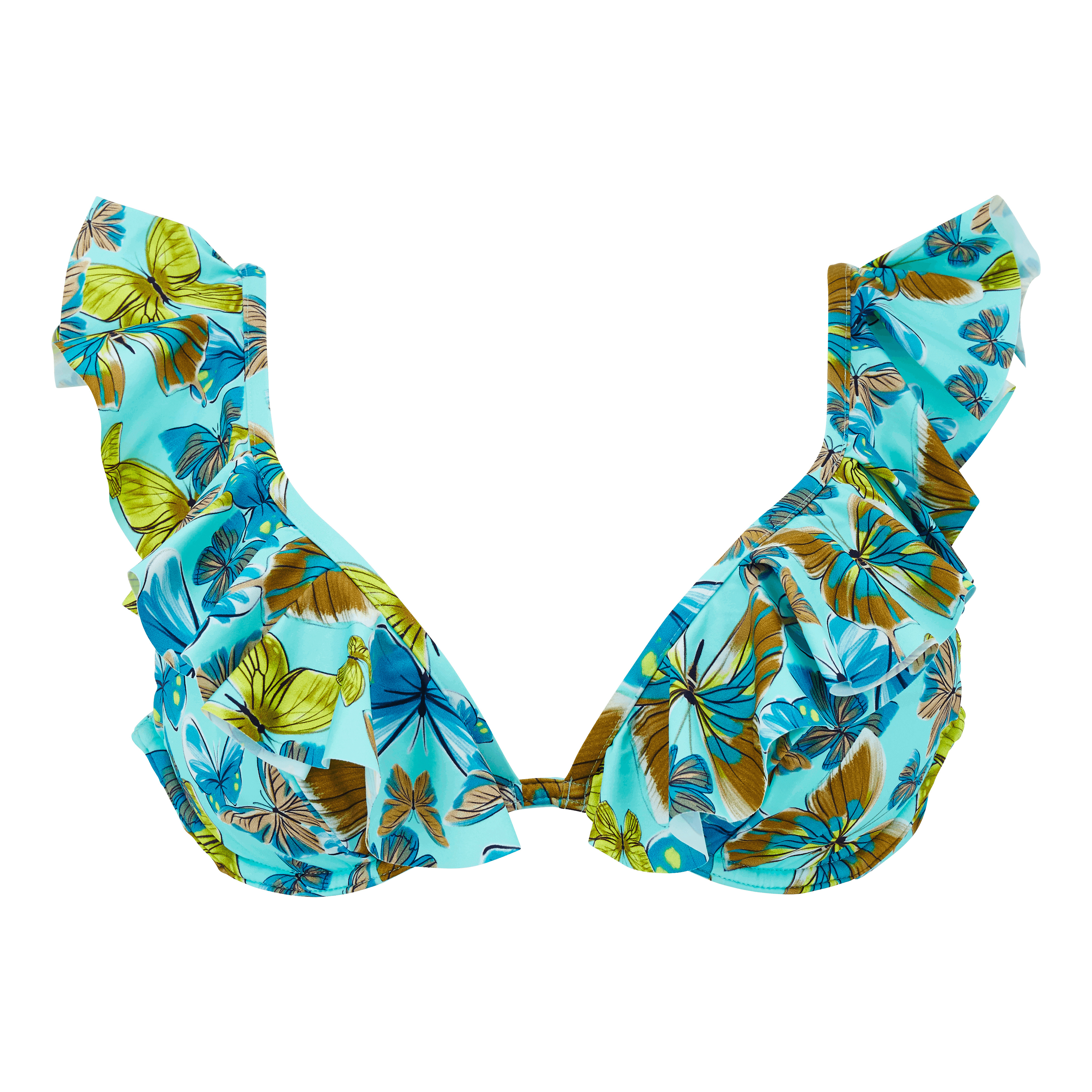 Women Halter Bikini Top Butterflies - 1