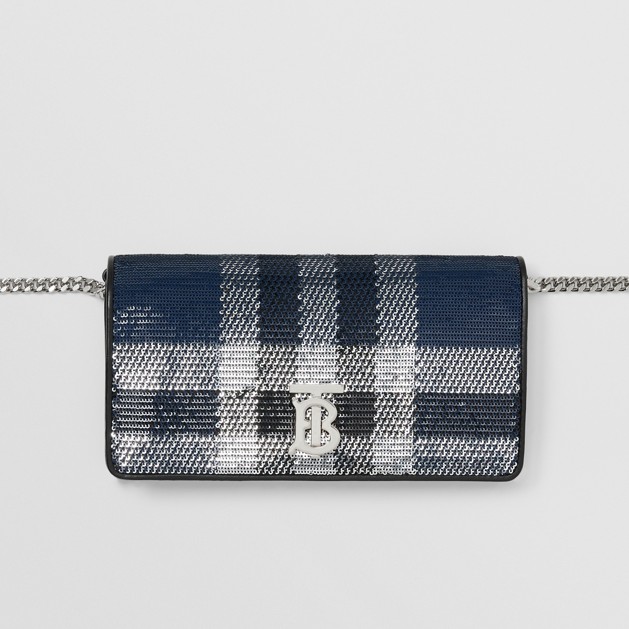 Sequinned Check Lola Wallet with Detachable Strap – Exclusive Capsule Collection - 9