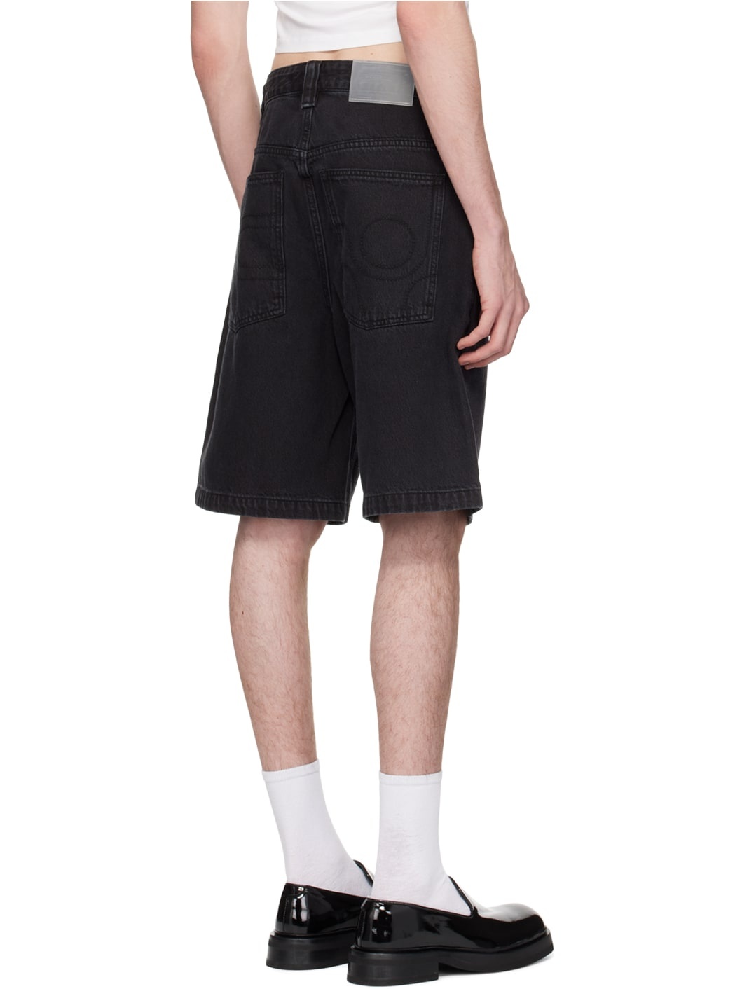SSENSE Exclusive Black Keanu Denim Shorts - 3