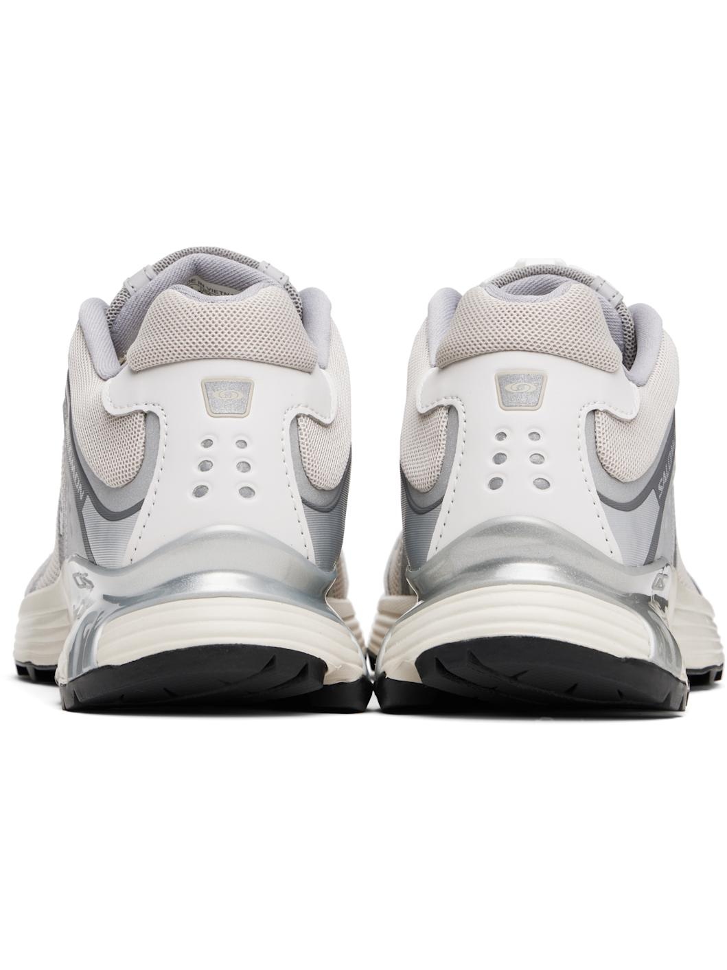 Silver & Beige XT-Whisper Sneakers - 2