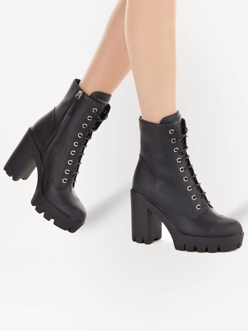 Camille lace-up cargo boots - 7