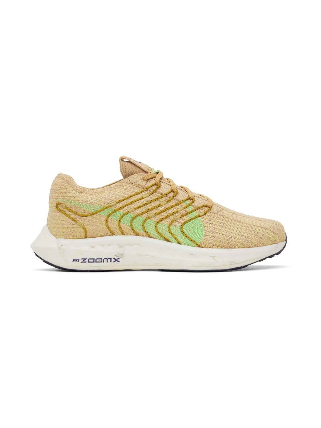 Beige & Green Pegasus Turbo Next Nature Sneakers - 1