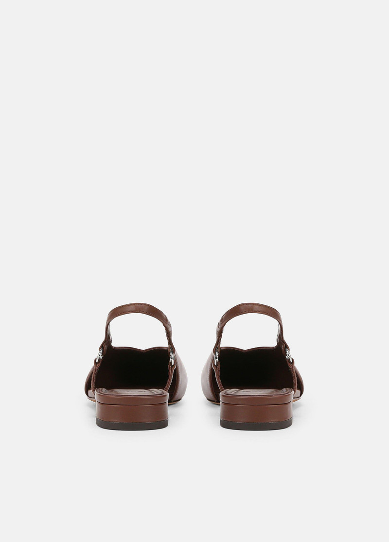 Vince Ines Leather Slingback Flat outlook
