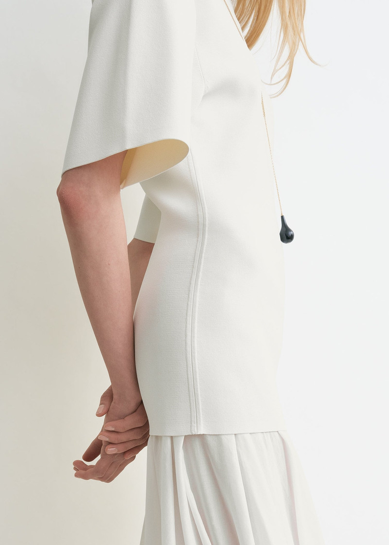 Cocoon tee dress white 5