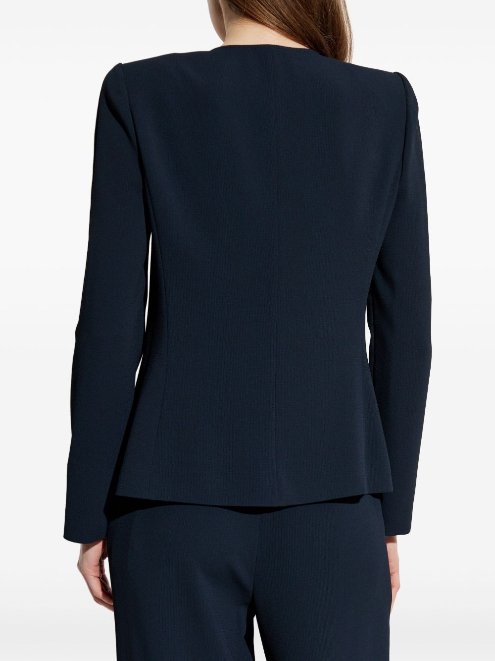 pleated fitted jacket - 4