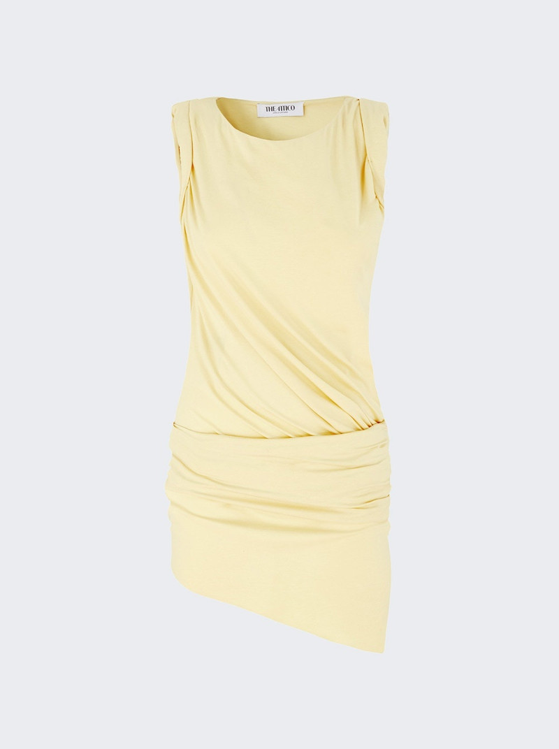 Mini Dress Dusty Yellow - 1