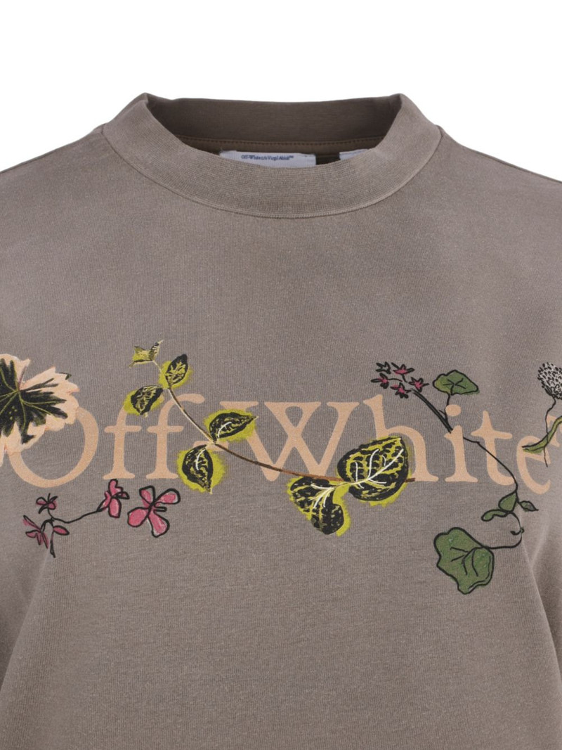 floral-print logo T-shirt 3