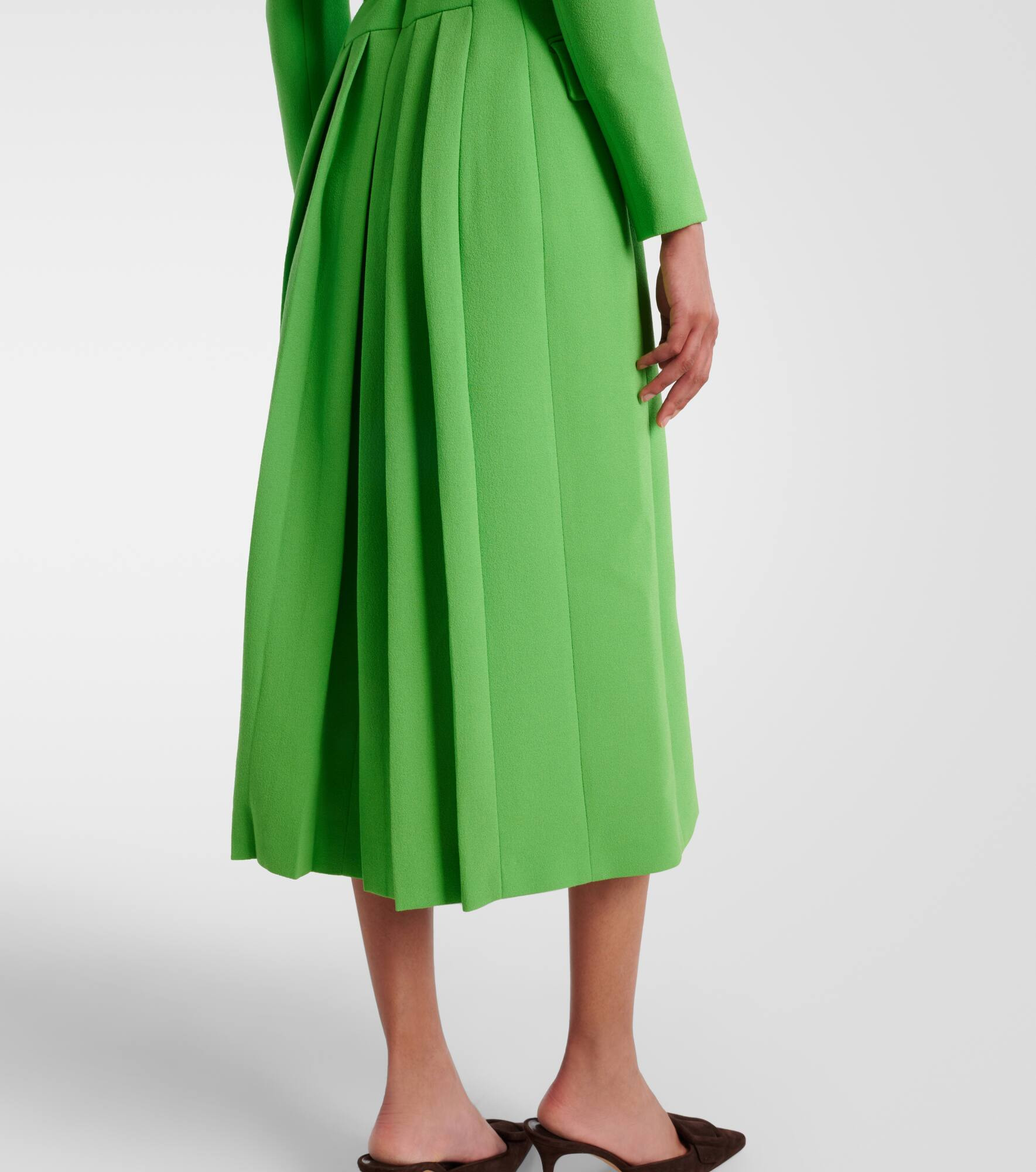 Kalonice wool crêpe midi dress - 7