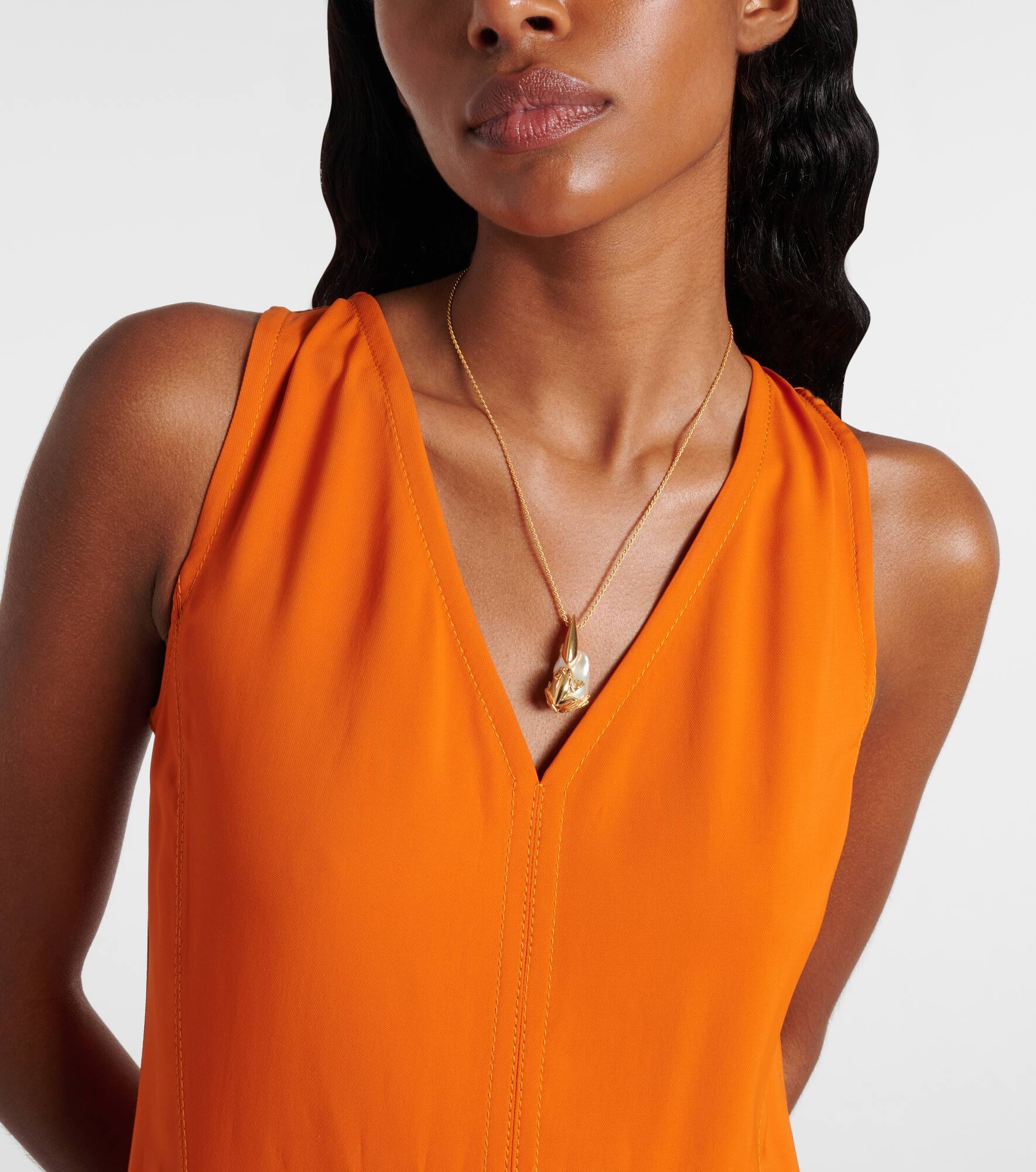 Rana embellished gold-plated necklace - 5