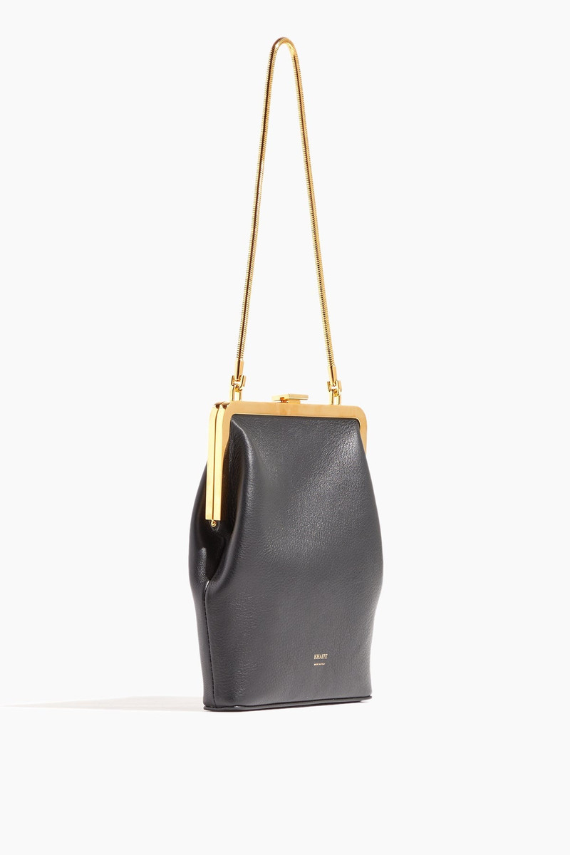 KHAITE Lilith Evening Bag in Black outlook
