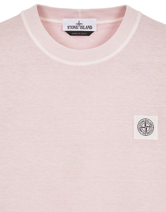 23757 GARMENT-DYED COTTON JERSEY 'FISSATO' TREATMENT PINK QUARTZ - 3