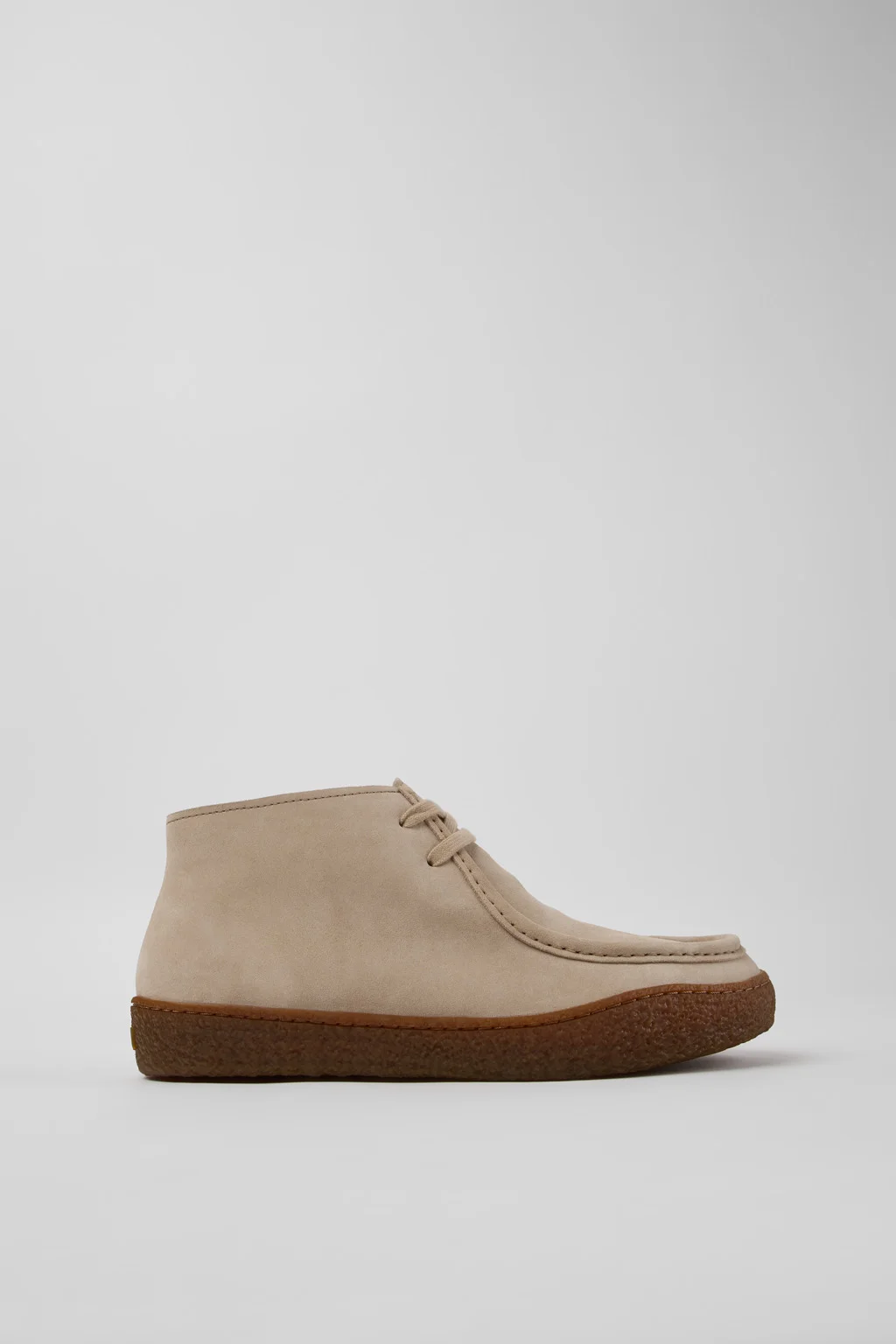 Peu Terreno Beige Suede Ankle Boots for Men. - 1