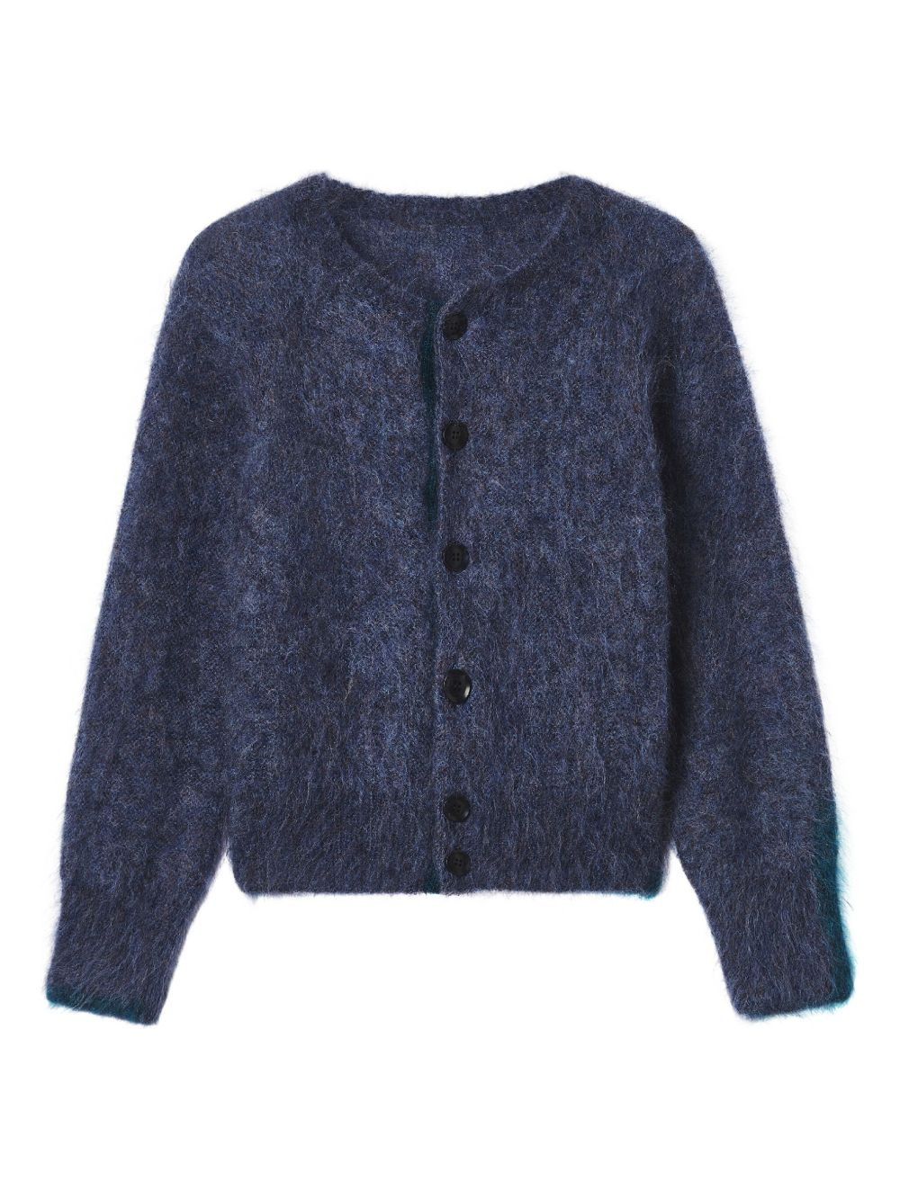 button-front mohair cardigan - 1