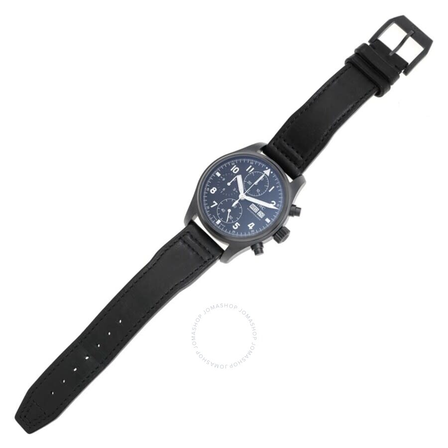 IWC Pilot Chronograph Tribute To 3705 Automatic Black Dial Men's Watch IW387905 - 3