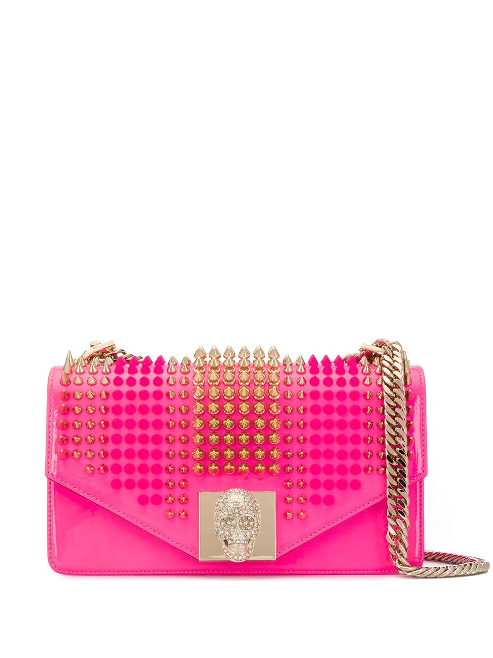 stud-embellished shoulder bag - 1