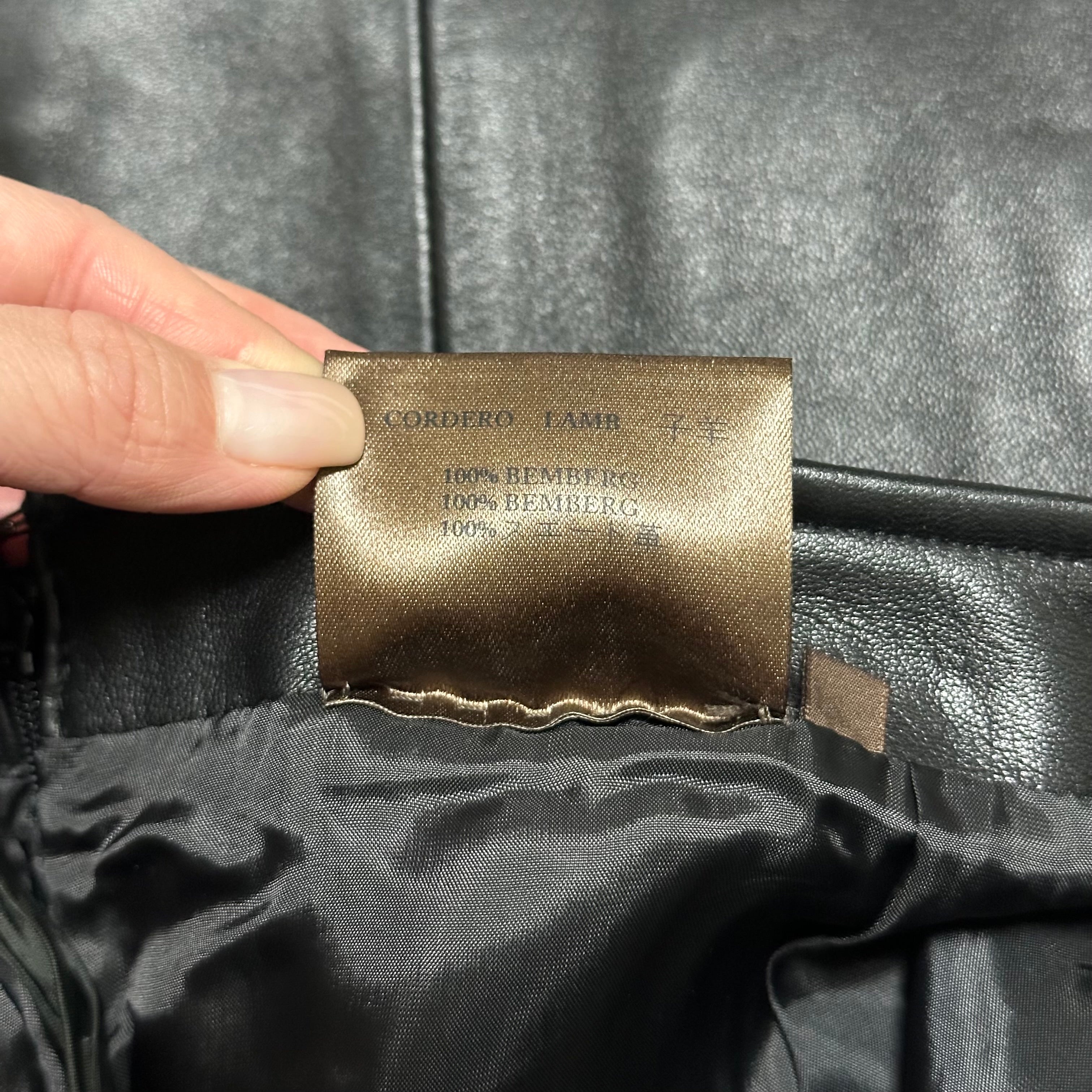 LOEWE Vintage Lamb Leather Straight Leg Pants - 10