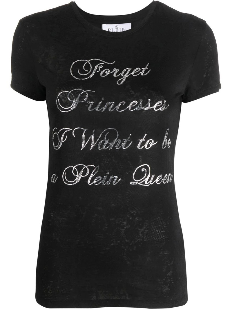 crystal-embellished cotton T-shirt 1