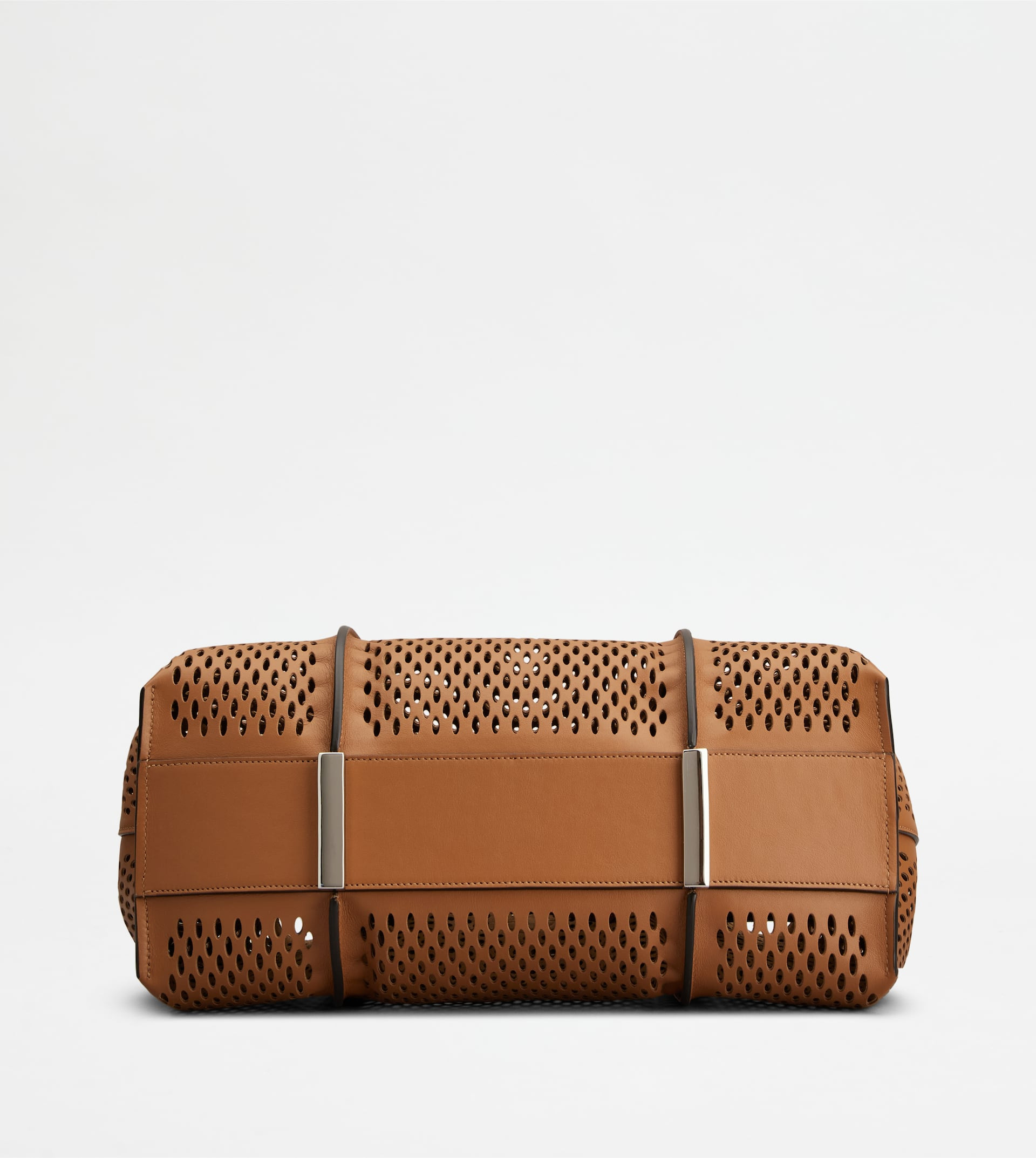 T TIMELESS SHOPPING BAG IN LEATHER MEDIUM - BROWN - 3