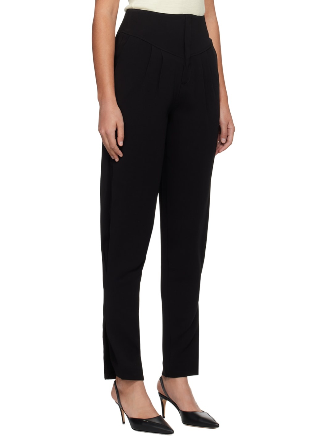 Black Pleated Trousers - 2