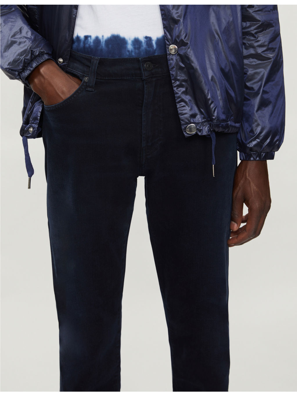 London tapered stretch-denim jeans - 5