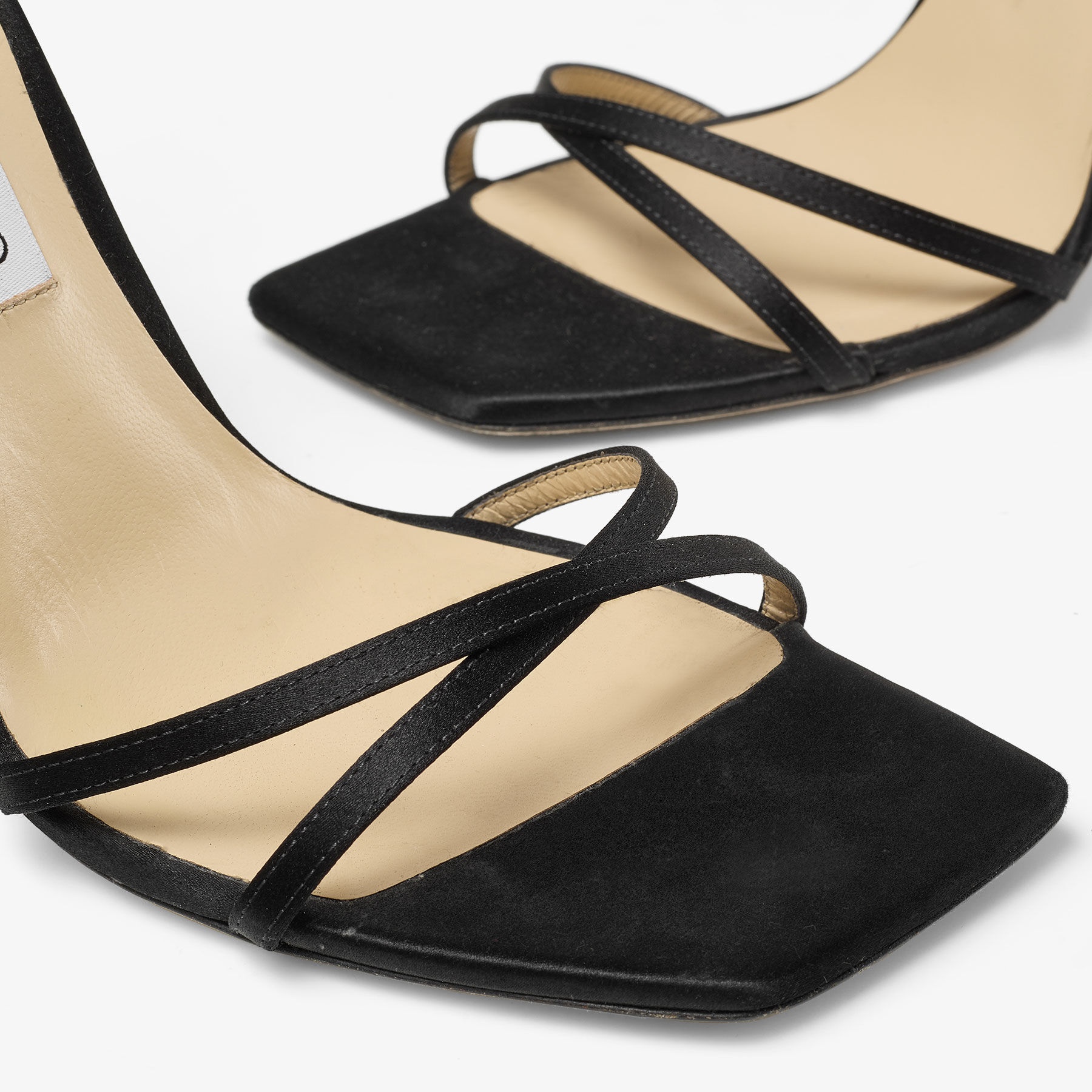 Metz 100
Black Satin Sandal - 3