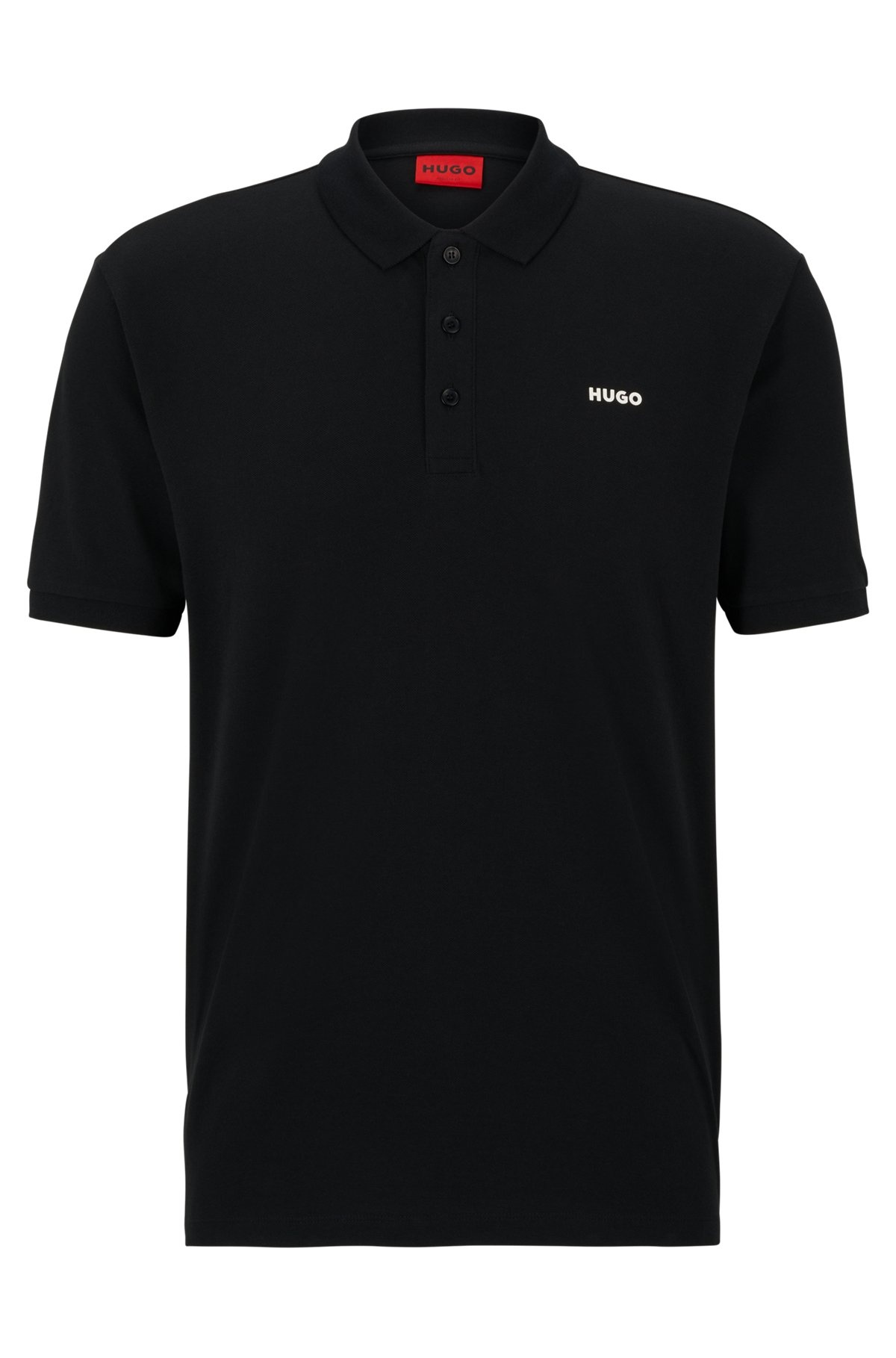COTTON-PIQUÉ POLO SHIRT WITH LOGO PRINT - 1
