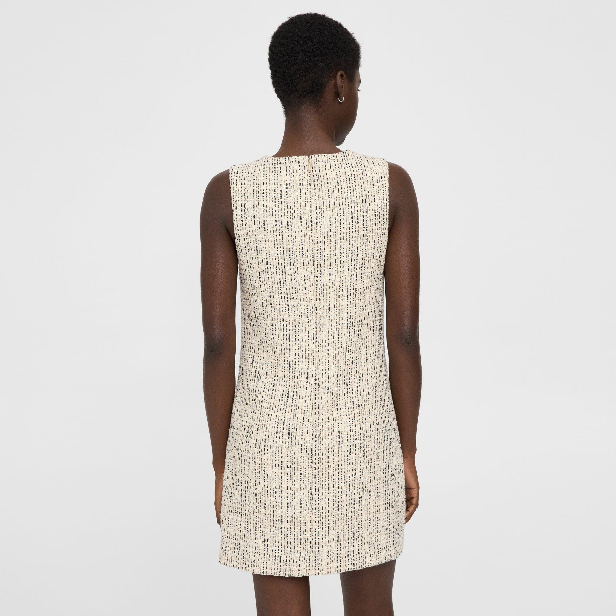 Shift Dress in Cotton-Blend Tweed - 5