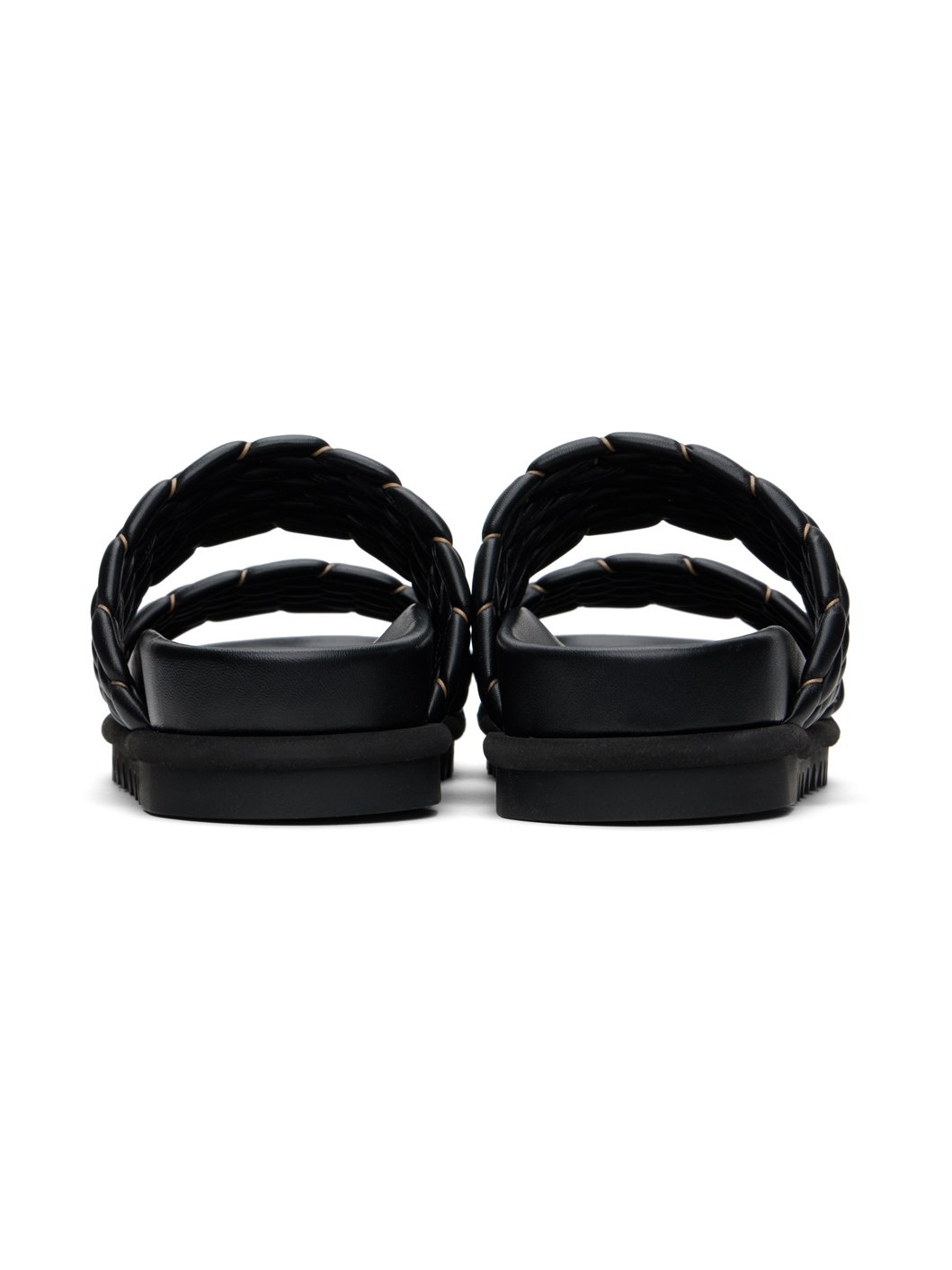 Black Braided Sandals - 2