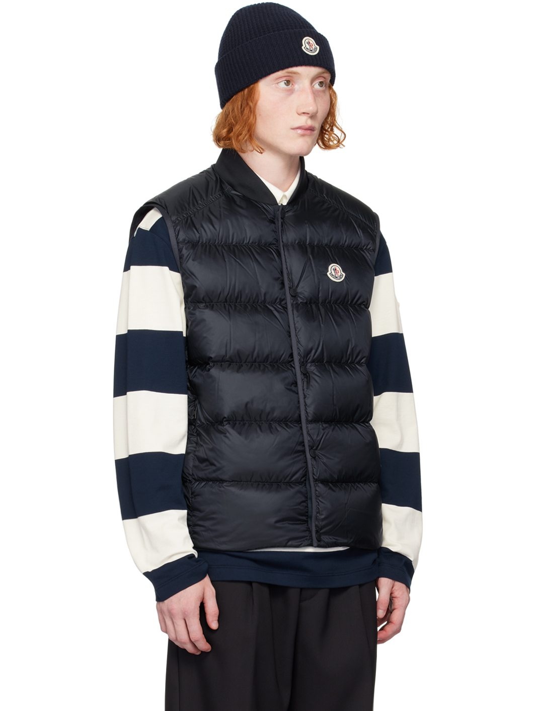 Navy Serot Down Vest - 2