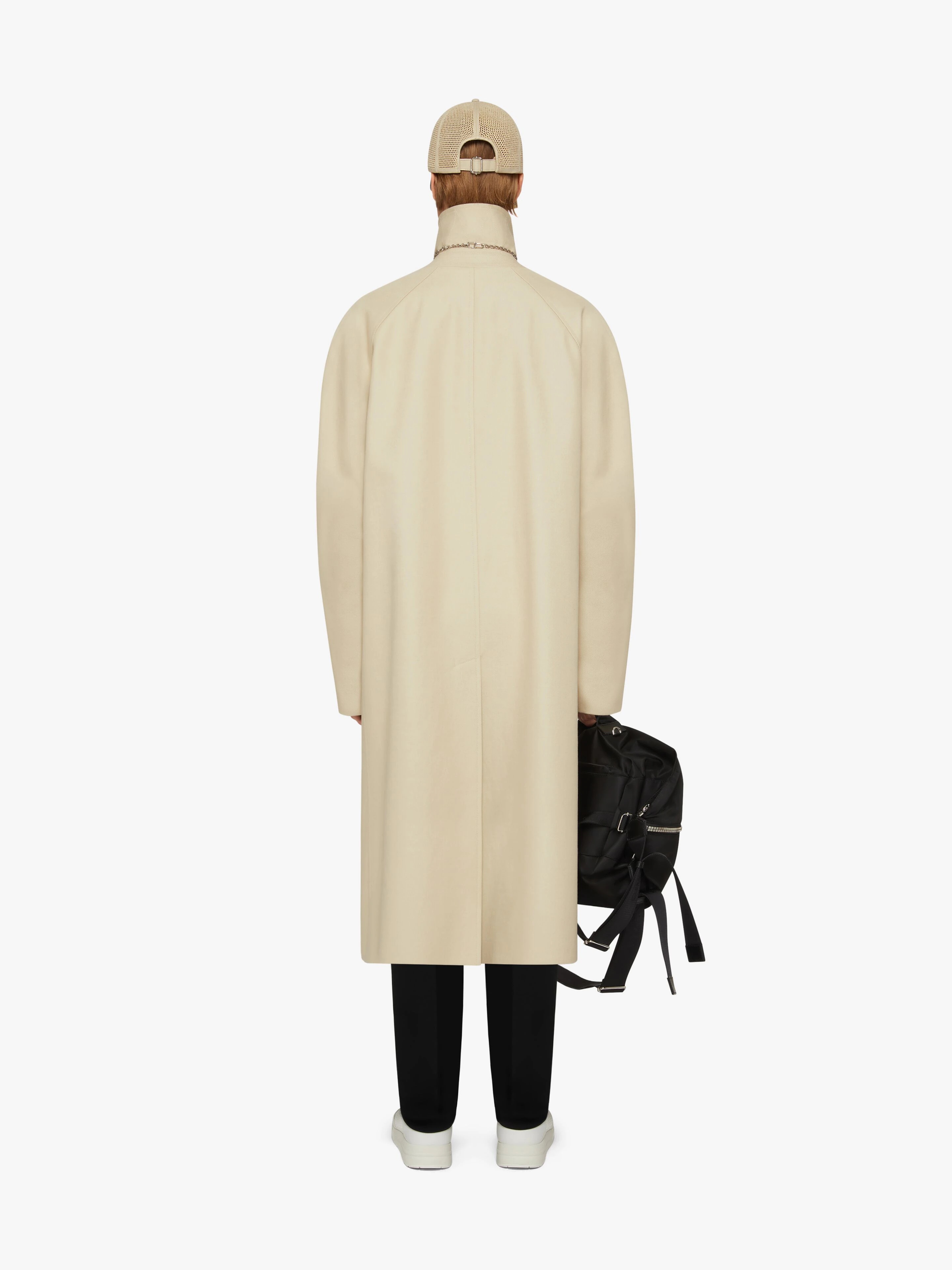 TRENCH IN COTTON TWILL WITH U-LOCK BUCKLE - 4