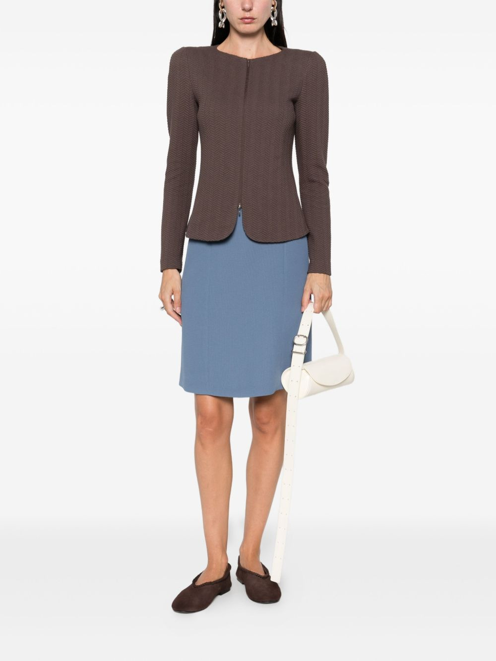 Cotton Blend Blazer Jacket - 4