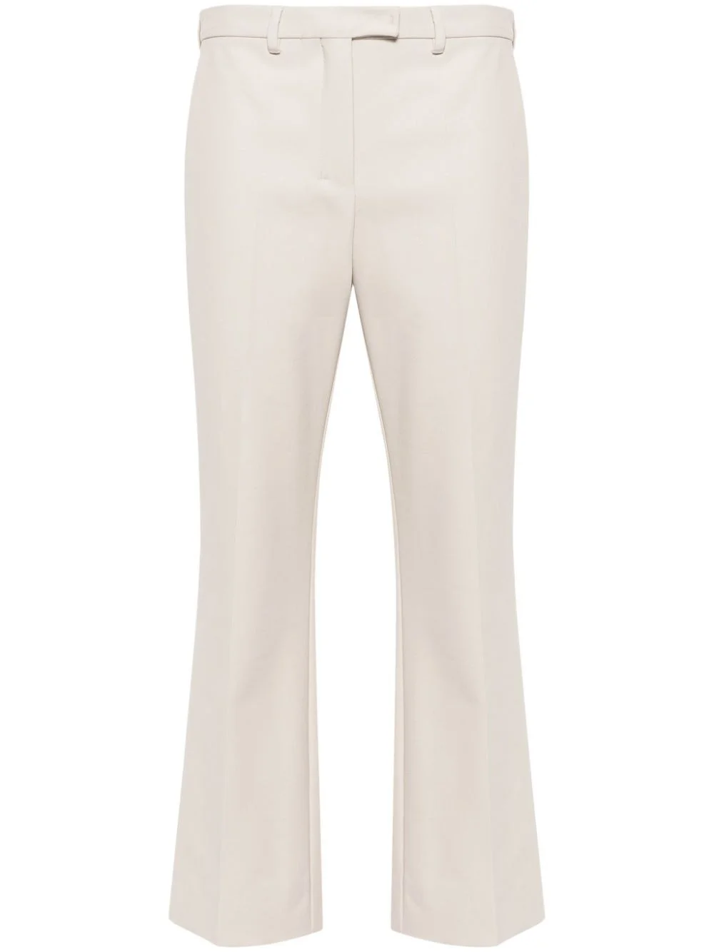 pressed-crease flared trousers - 1