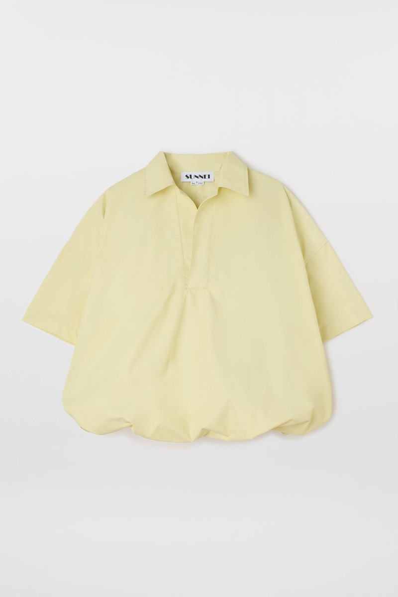 SUNNEI PUFFY POLO / light yellow outlook